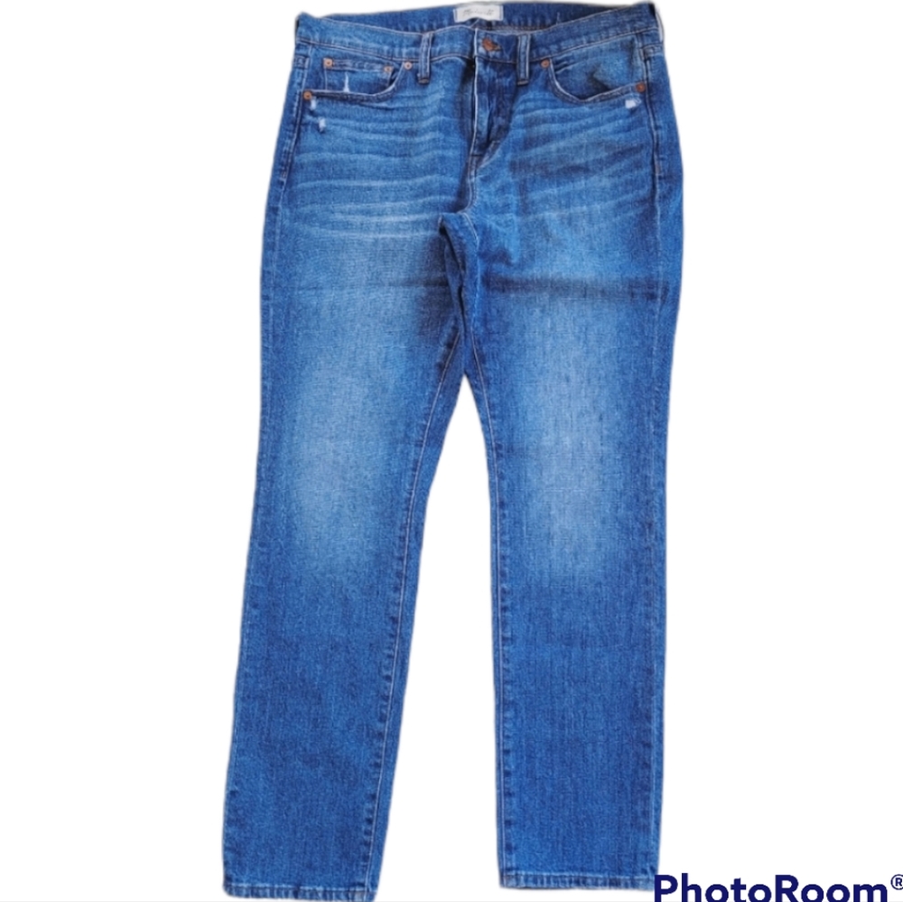MADEWELL MEDIUM WASH DENIM The Slim Boy Jean 30